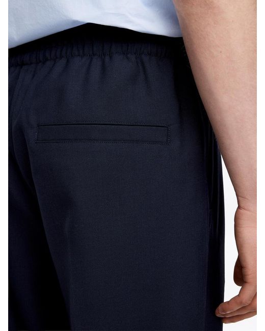 ARKET Blue Wide Hopsack Pull-On Trousers for men