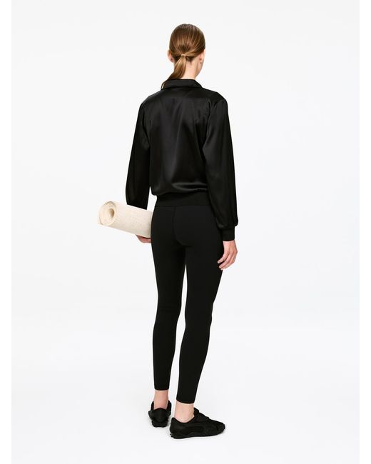 ARKET Black Satin Jacket