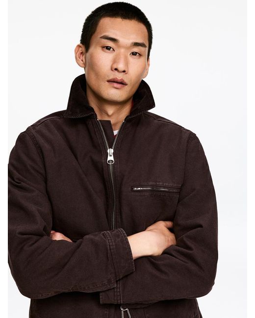 ARKET Black Cotton Canvas Jacket for men
