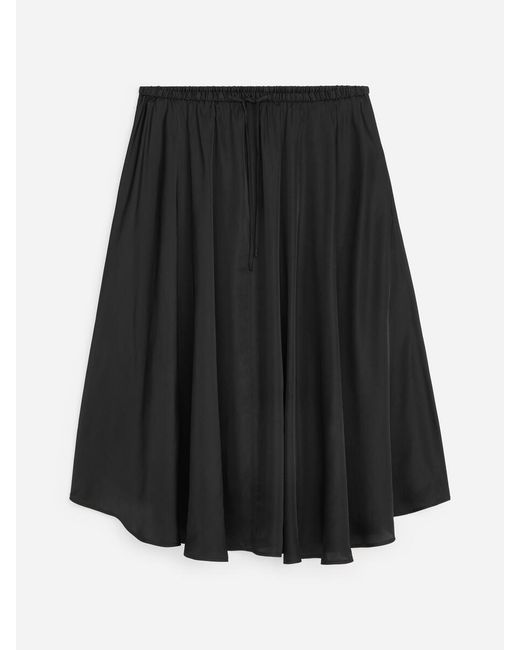 ARKET White Wide Drawstring Skirt