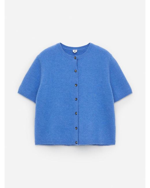 ARKET Blue Alpaca-Wool Blend Cardigan