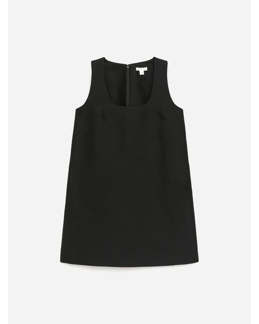 ARKET Black Sculptural Mini Dress