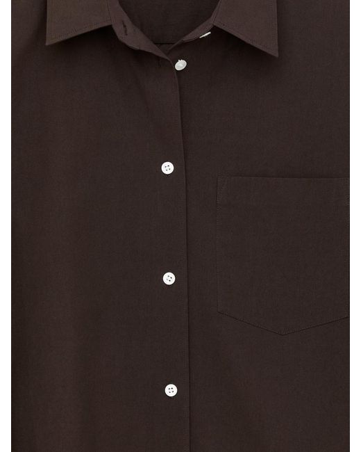ARKET Brown Batwing-Sleeve Shirt