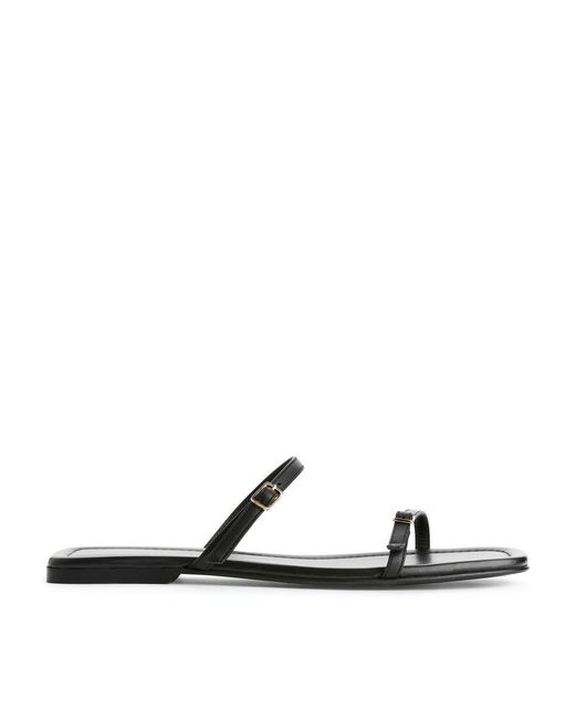 ARKET White Leather Sandals