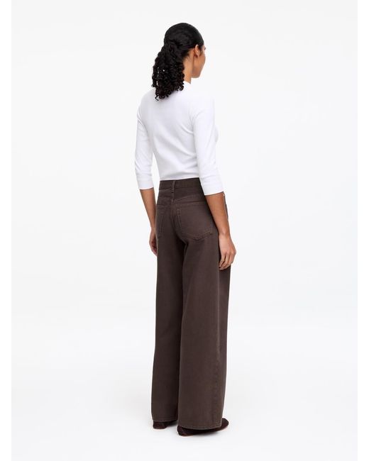 ARKET Brown Cloud Loose Wide Jeans
