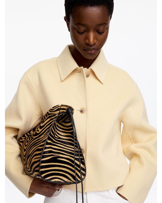 ARKET White Doublé Wool-Blend Overshirt