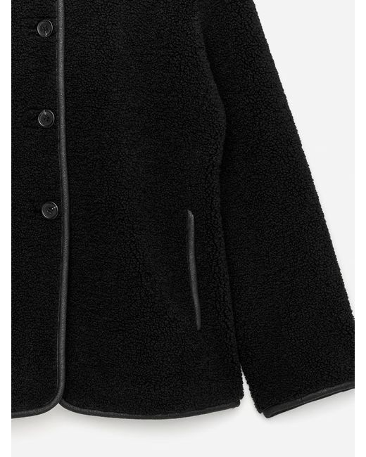 ARKET Black Pile Jacket