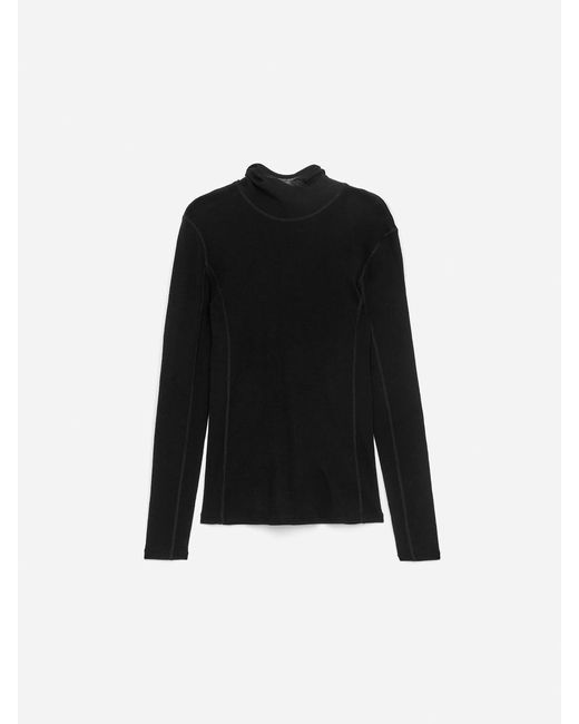 ARKET Black Hooded Wool Jumper