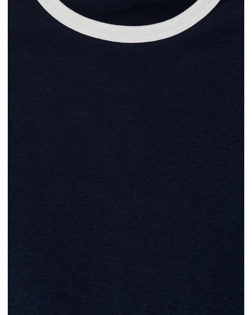 ARKET Blue Ribbed T-Shirt