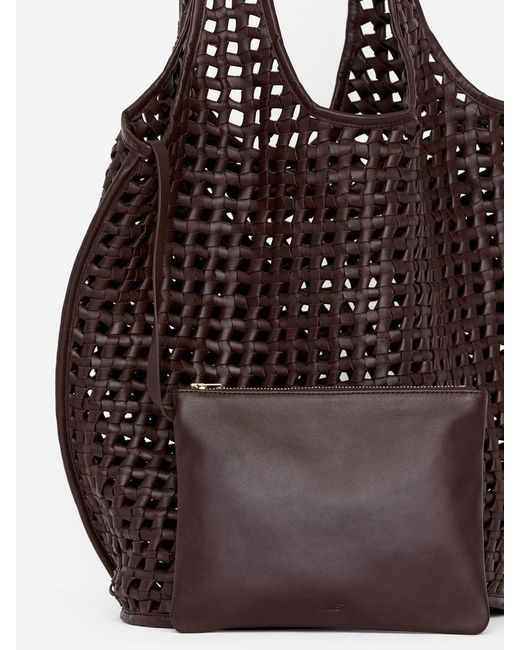 ARKET Brown Lässige Tragetasche Aus Leder