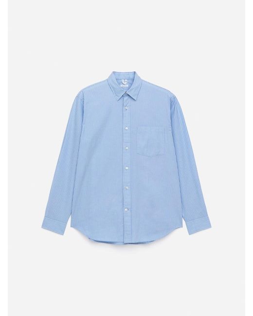 ARKET Blue Relaxed Poplin Shirt for men