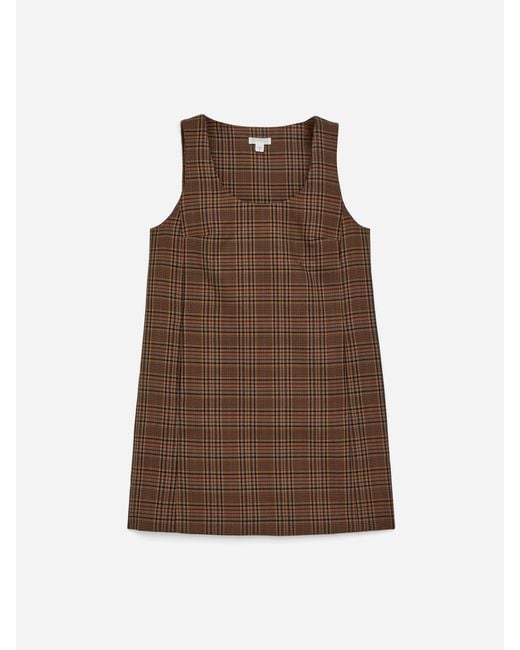 ARKET Natural Check Mini Dress