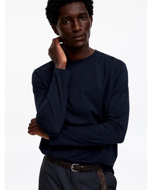 ARKET Blue Regular Long-Sleeve T-Shirt for men