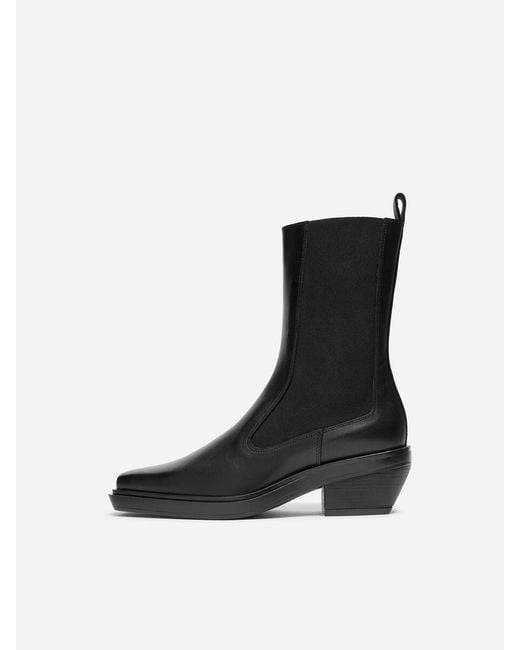 ARKET Black Leather Boots
