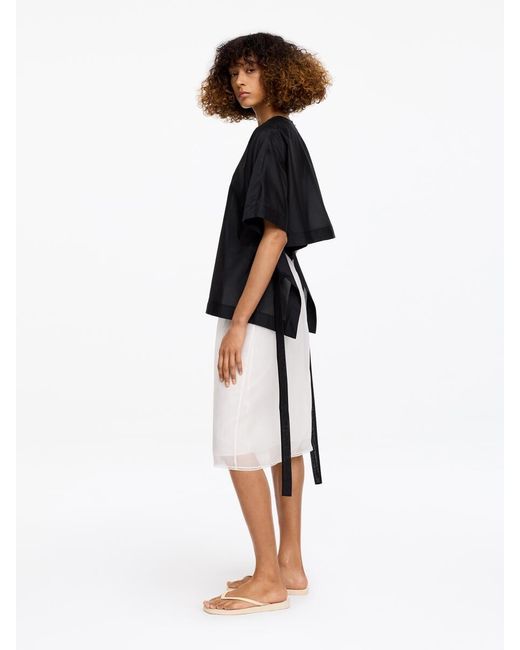 ARKET Black And Laila Gohar Tie-Back Top