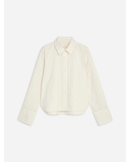 ARKET White Cotton Tuxedo Shirt