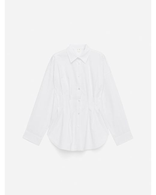 ARKET White Pleated Blouse