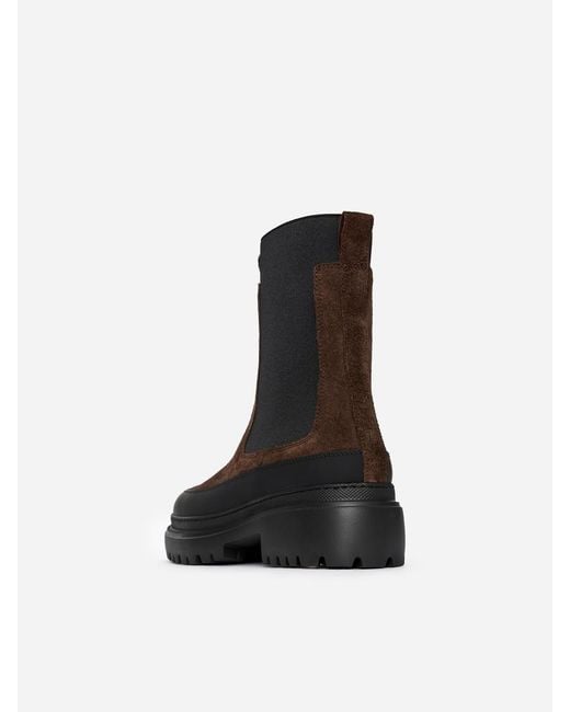 ARKET Black Suede Winter Boots