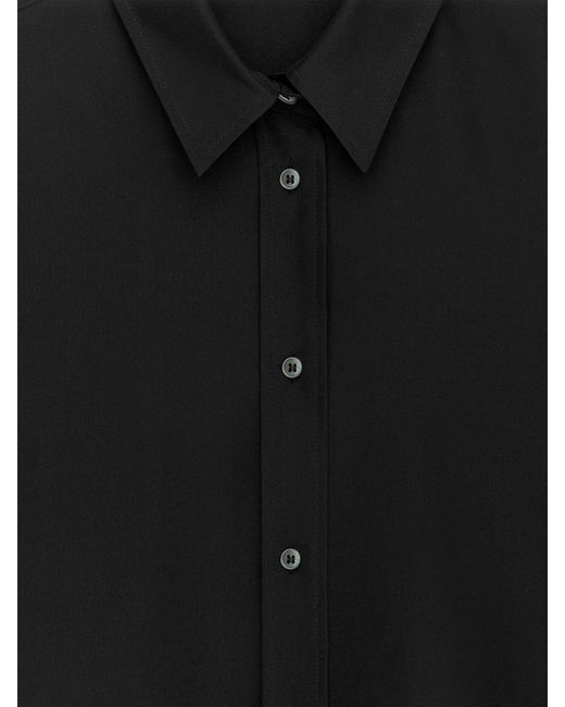 ARKET Black Silk Shirt