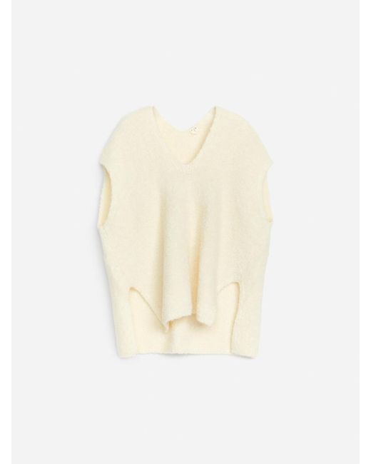 ARKET White Reverse-Knit Vest