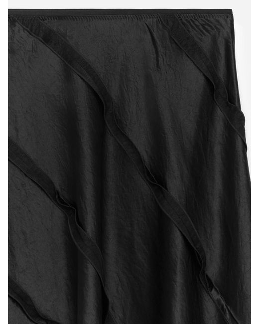 ARKET Black Fluid Skirt