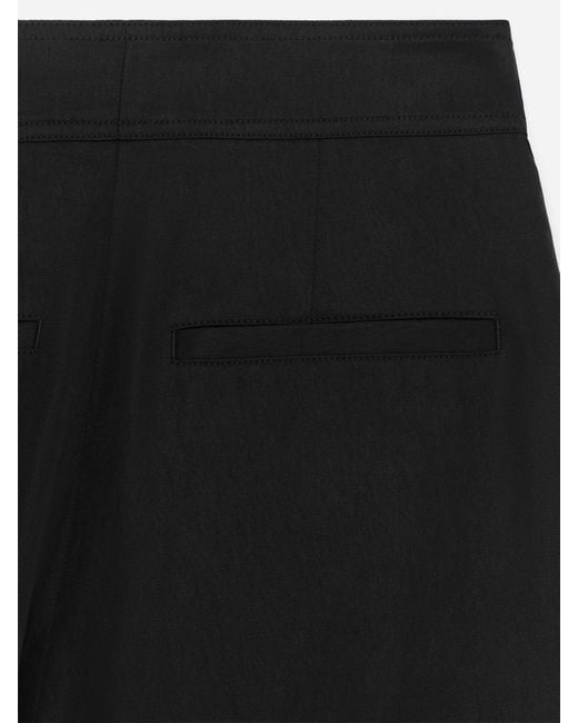ARKET Black Wrap-Front Tailored Trousers