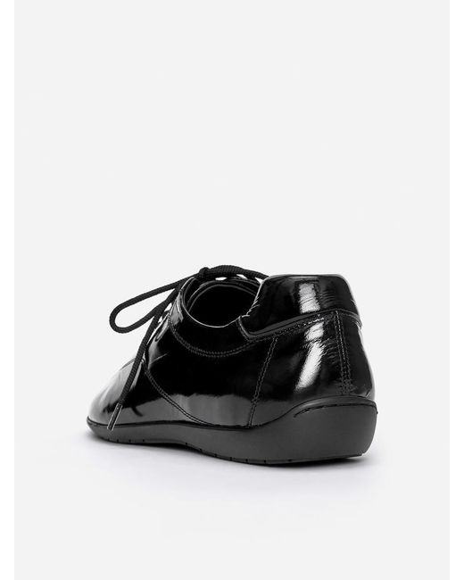 ARKET Black Leather Trainers