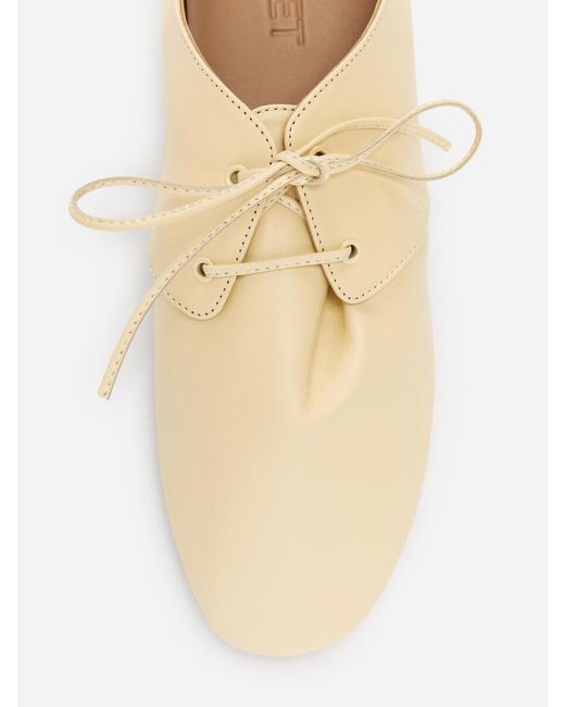 ARKET Natural Soft Leather Lace-Up Shoes