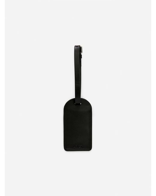 ARKET White Leather Luggage Tag for men