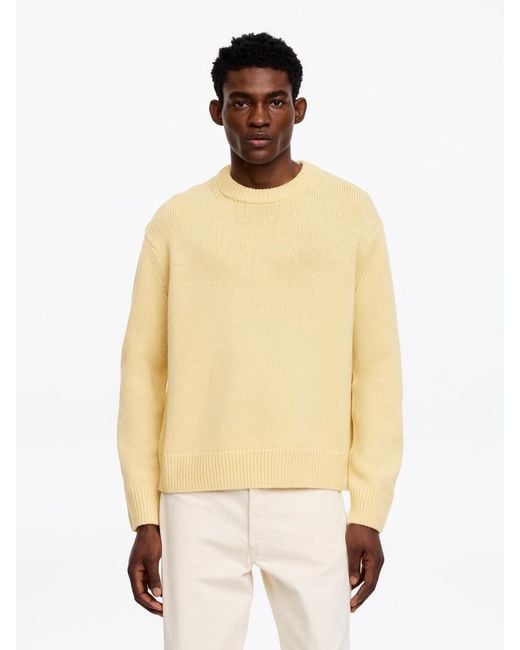 ARKET Natural Heavy Knit Wool Jumper for men