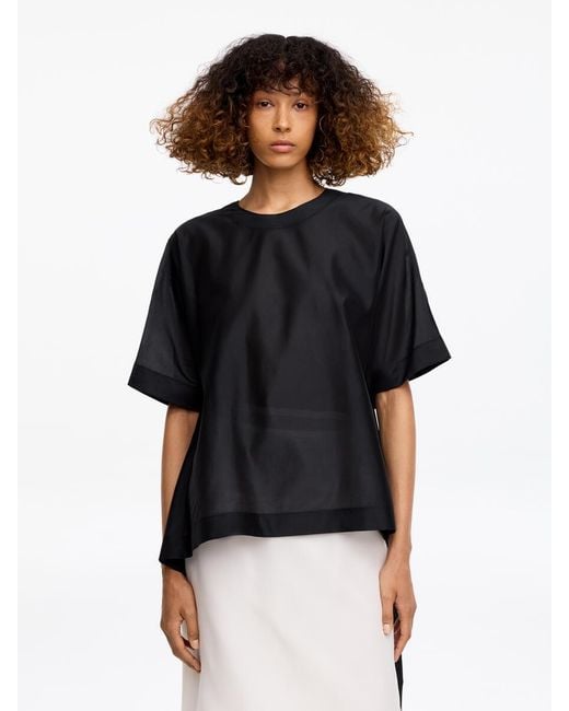ARKET Black And Laila Gohar Tie-Back Top