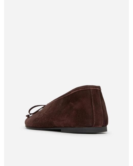 ARKET Blue Suede Ballerinas