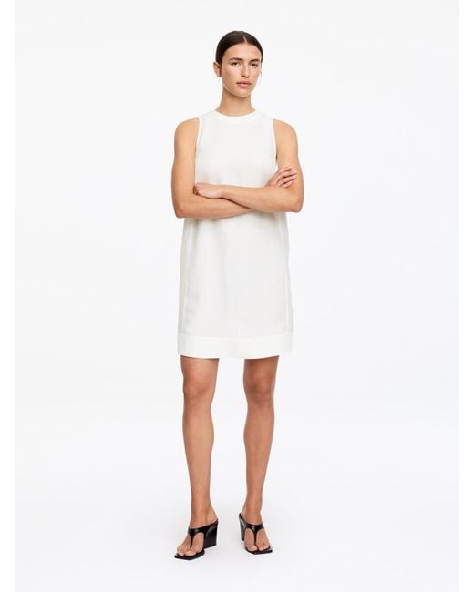 ARKET White Straight-Cut Mini Dress