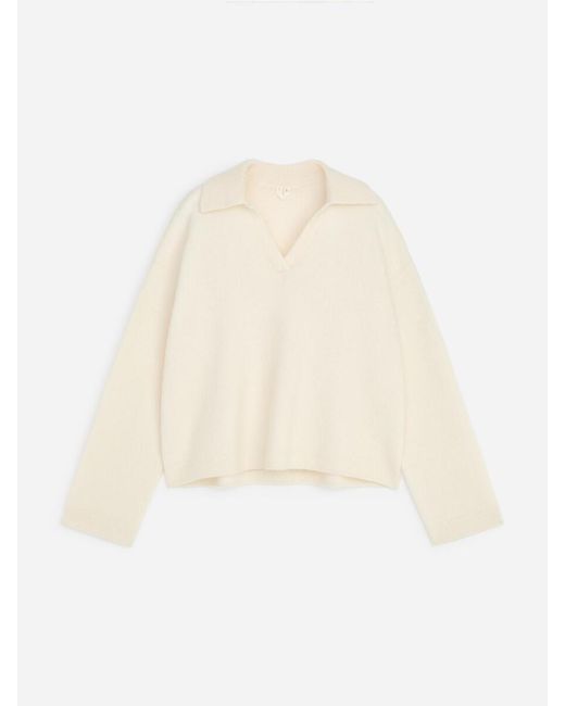 ARKET White Alpaca-Wool Blend Jumper