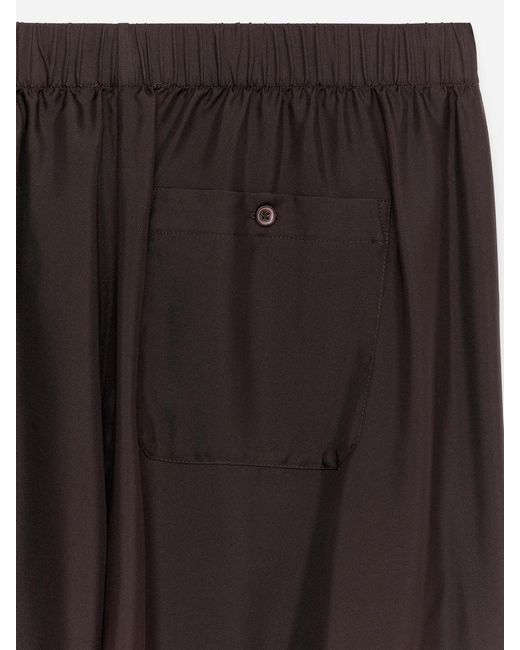 ARKET Blue Silk Twill Trousers