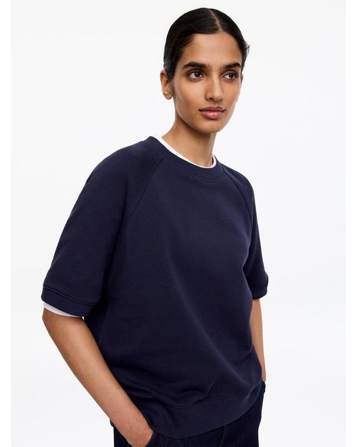 ARKET Blue French Terry Sweatshirt