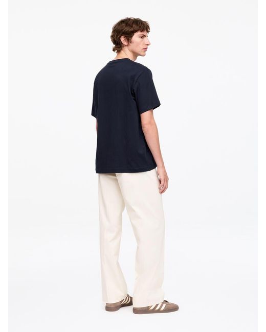 ARKET Blue 220 Gsm Relaxed T-Shirt for men