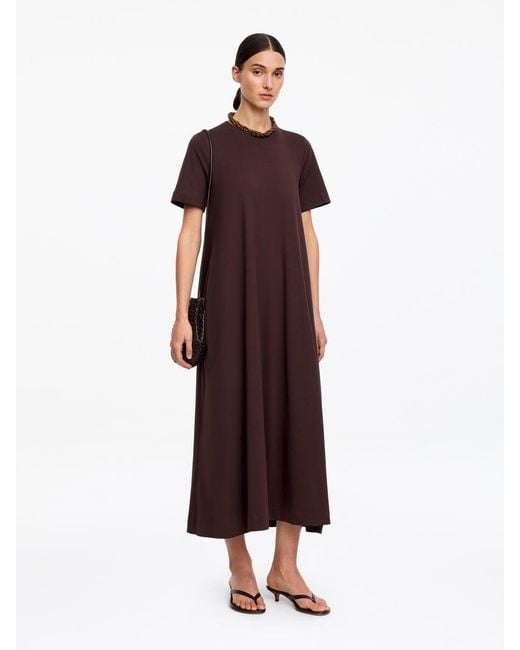 ARKET Red Maxi T-Shirt Dress