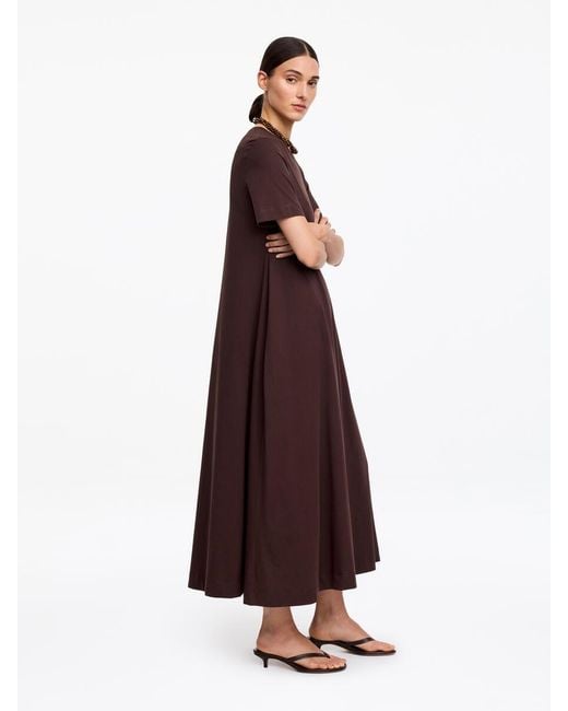 ARKET Red Maxi T-Shirt Dress