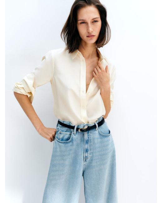 ARKET Blue Cedar Oversized Wide Jeans
