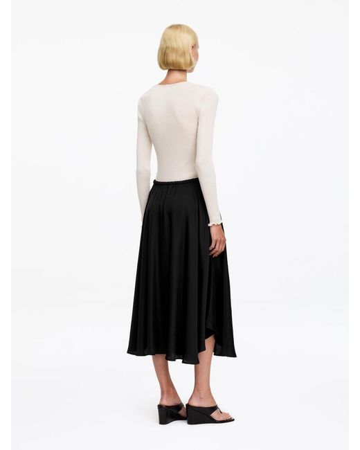 ARKET White Wide Drawstring Skirt