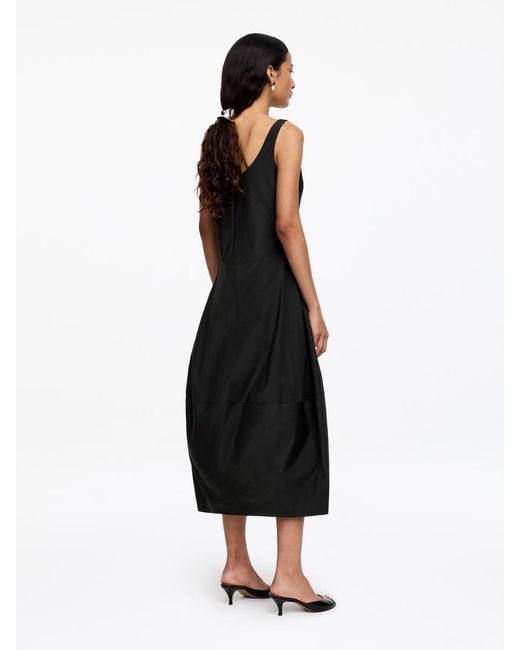 ARKET Black Cocoon Taffeta Dress