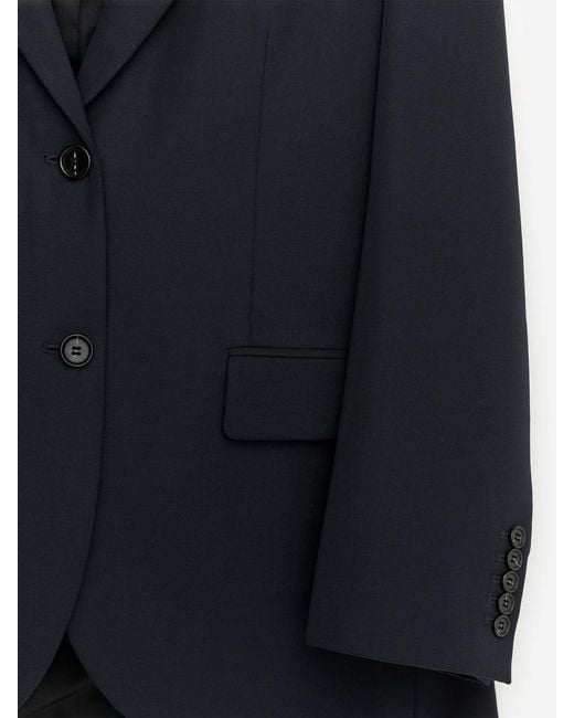 ARKET Blue Wool-Blend Blazer