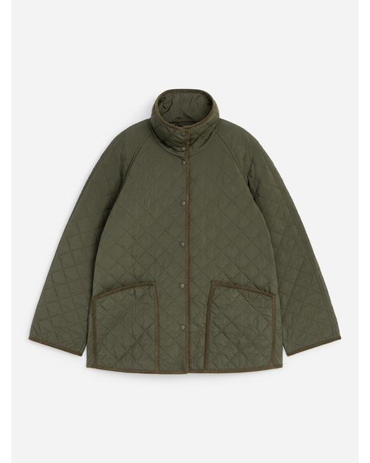 ARKET White Relaxed Quilted Jacket