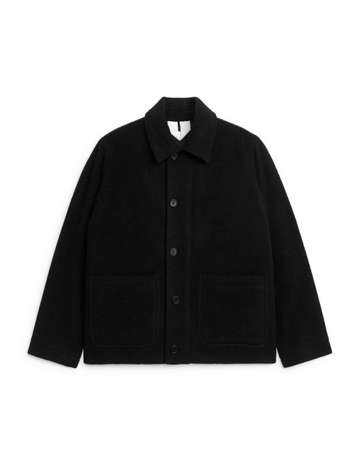 ARKET Black Boxy Wool-blend Jacket for men