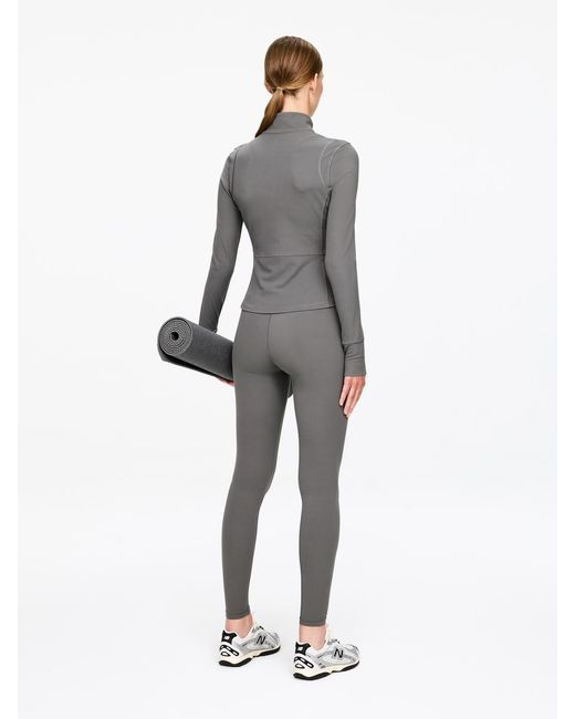 ARKET Gray Soft Zip-Up Training Jacket