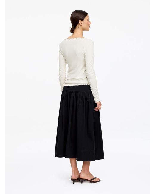 ARKET White Boat-Neck Top