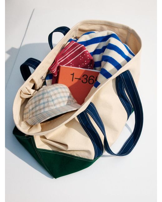 ARKET Blue Cotton Bandana for men