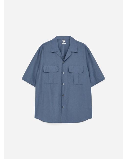 ARKET Blue Oversized Resort Shirt for men