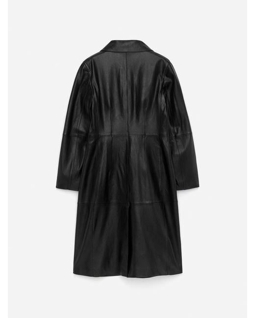 ARKET White Leather Coat